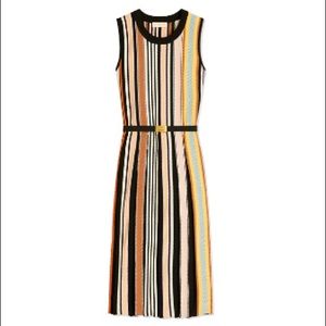 Tory Burch knitted striped sweater dress EUC